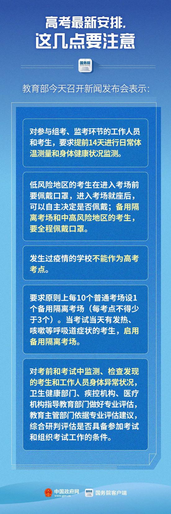 2020高考最新变化：防控要求命题变化突发处理